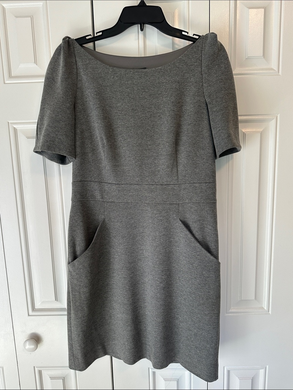 Club Monaco Gray Short-Sleeve Shift Dress